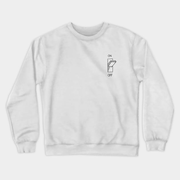 Plug that plugs the house on-off to save energy. Crewneck Sweatshirt by Saudung